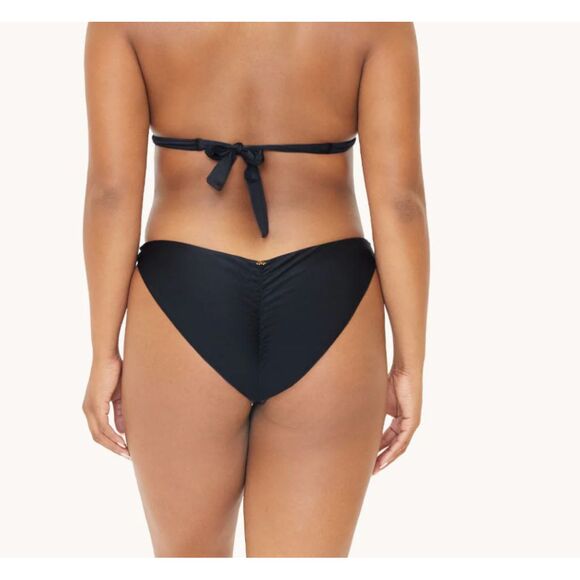 PQ SWIM High Cut Full Bikini Bottom Midnight‎ NWT Medium - Picture 1 of 4